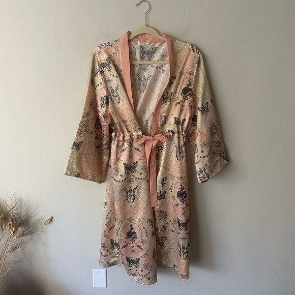 Urban Outfitters Other - Urban Outfitters Celestial Satin Robe Kimono One Size